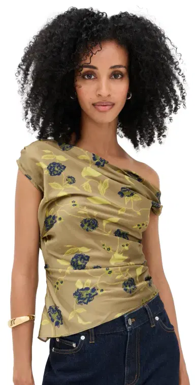 STAUD Phare Silk Top Vintage Floral | Thumbnail 1