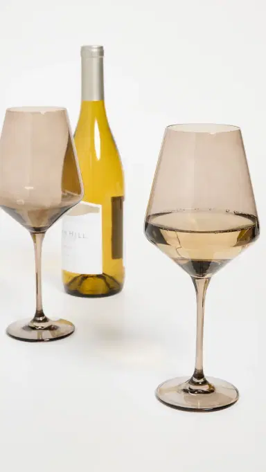 Estelle Colored Glass Stemware Set of 2 | Thumbnail 3