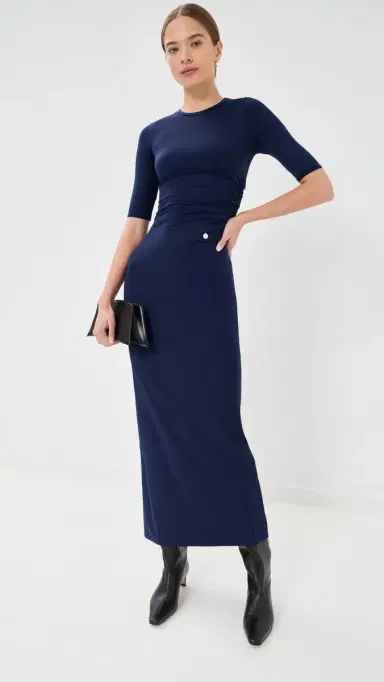 Stella McCartney Fluid Jersey ong Dress Indigo | Thumbnail 2