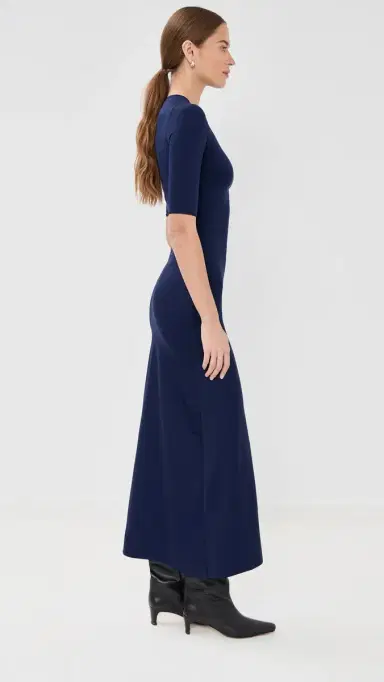 Stella McCartney Fluid Jersey ong Dress Indigo | Thumbnail 4