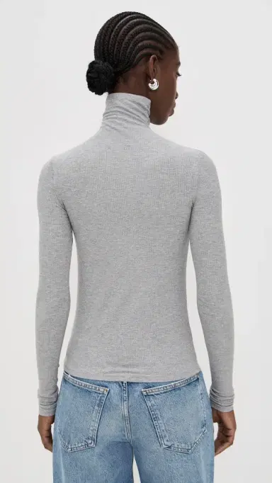 Joe's Jeans The Tony Long Sleeve Top Heather Grey | Thumbnail 3