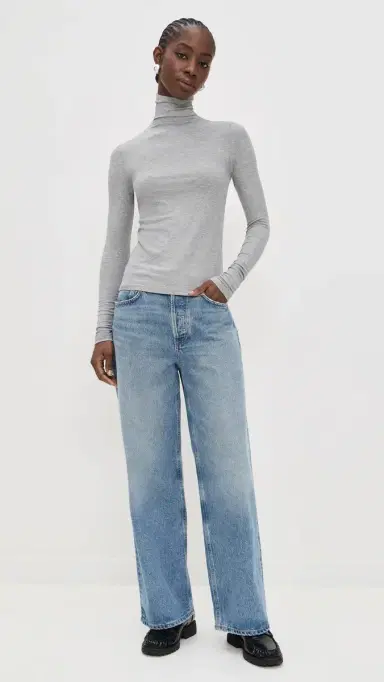 Joe's Jeans The Tony Long Sleeve Top Heather Grey | Thumbnail 5