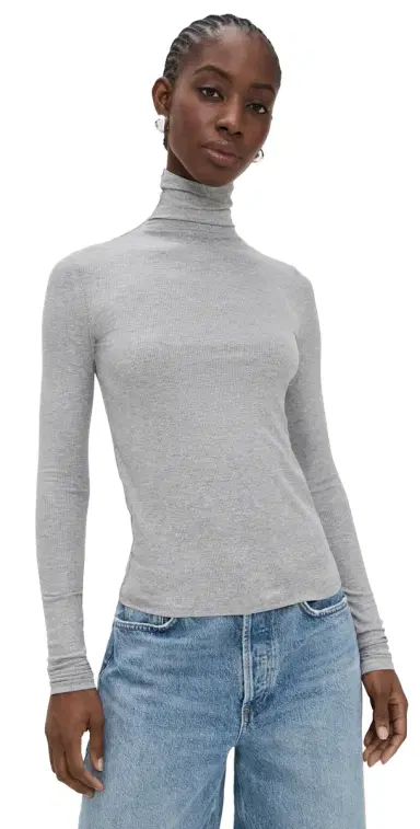 Joe's Jeans The Tony Long Sleeve Top Heather Grey | Thumbnail 1