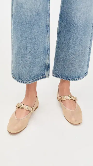 Dolce Vita Relan Mesh Flats French Vanilla | Thumbnail 3 Dolce Vita Relan Mesh Flats French Vanilla | Thumbnail 3