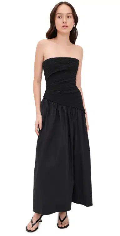 STAUD Nia Dress Black | Thumbnail 1