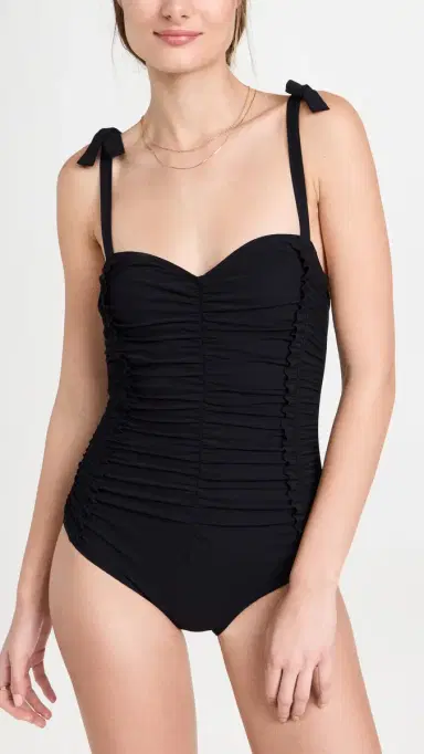 Karla Colletto Tate High Back One Piece Black | Thumbnail 2