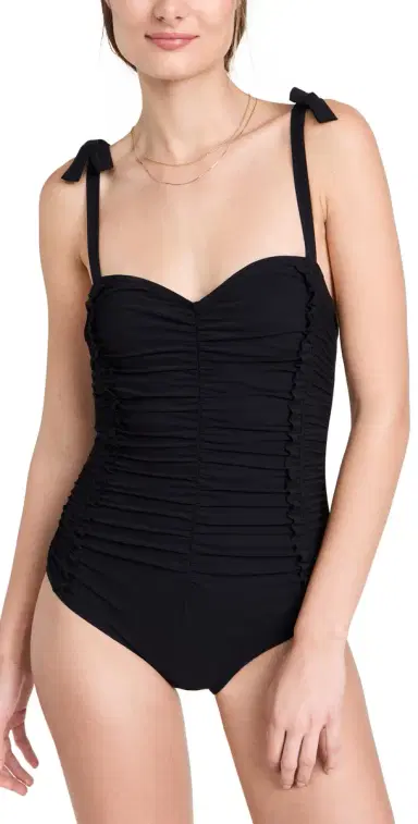 Karla Colletto Tate High Back One Piece Black | Thumbnail 1