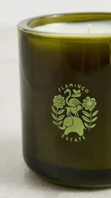 Flamingo Estate Ancient Agrigento Olive Tree Candle Green One Size | Thumbnail 4