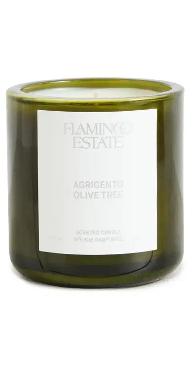 Flamingo Estate Ancient Agrigento Olive Tree Candle Green One Size | Thumbnail 1