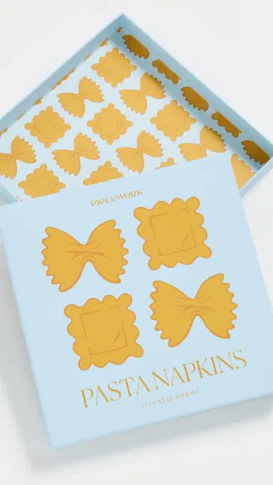 Piecework Puzzles Pasta Cocktail Napkins | Thumbnail 4