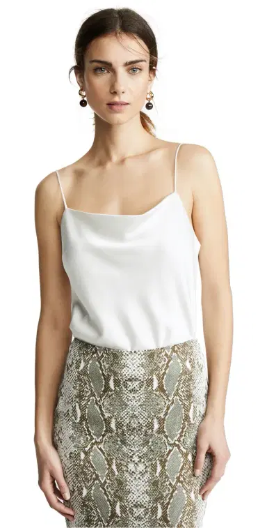 Alice + Olivia Harmon Thong Bodysuit Off White S | Thumbnail 1