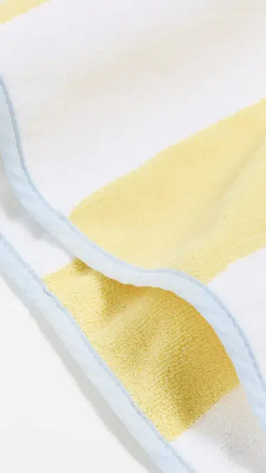 Weezie Beach Towel Yellow Stripe One Size | Thumbnail 3