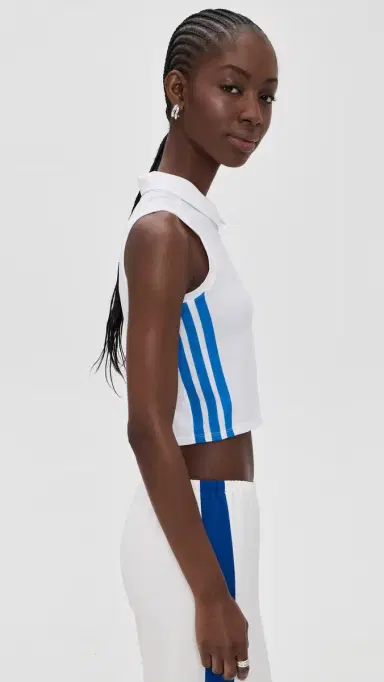 Adidas Golf Beyond Crop Twistknit Polo Shirt White | Thumbnail 4 Adidas Golf Beyond Crop Twistknit Polo Shirt White | Thumbnail 4