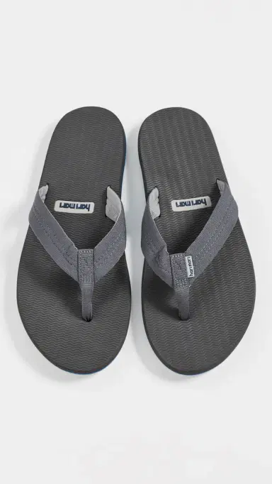 Hari Mari Dunes Flip Flops Dark Charcoal 9 | Thumbnail 4 Hari Mari Dunes Flip Flops Dark Charcoal 9 | Thumbnail 4