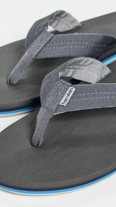 Hari Mari Dunes Flip Flops Dark Charcoal 9 | Thumbnail 5 Hari Mari Dunes Flip Flops Dark Charcoal 9 | Thumbnail 5