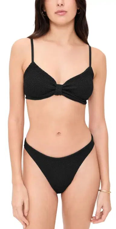 Hunza G Alicia Bikini Set Black One Size | Thumbnail 1 Hunza G Alicia Bikini Set Black One Size | Thumbnail 1