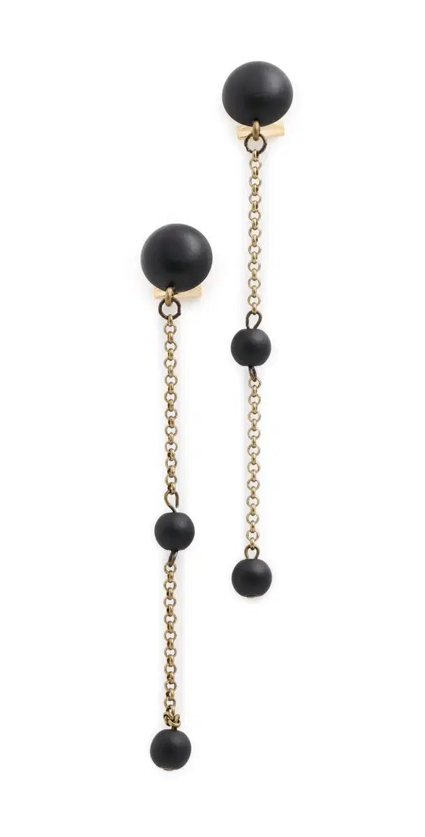 Rachel Comey Morse Earrings Matte Black One Size