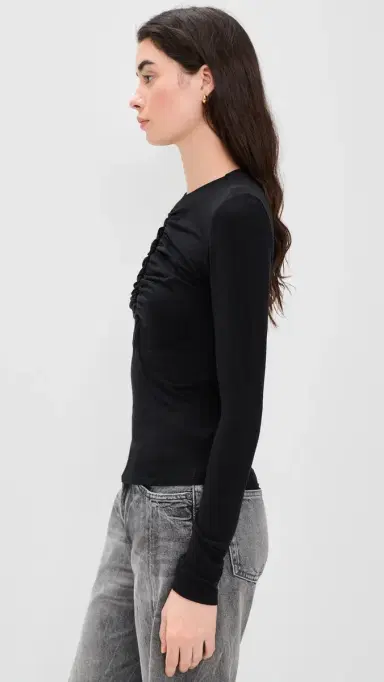 The Line by K Demi Keyhole Top Black | Thumbnail 4 The Line by K Demi Keyhole Top Black | Thumbnail 4