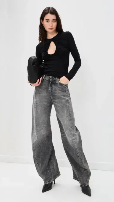 The Line by K Demi Keyhole Top Black | Thumbnail 5 The Line by K Demi Keyhole Top Black | Thumbnail 5