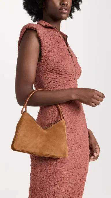 Staud Valerie Shoulder Bag Tan One Size | Thumbnail 3