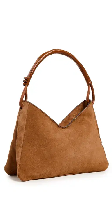 Staud Valerie Shoulder Bag Tan One Size | Thumbnail 1