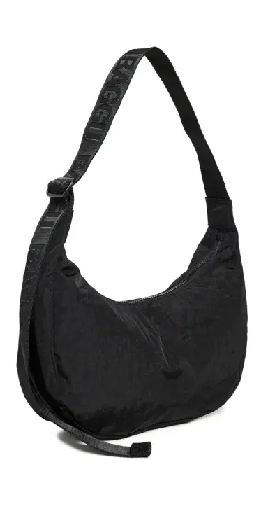 BAGGU Medium Nylon Crescent Bag Black One Size | Thumbnail 1 BAGGU Medium Nylon Crescent Bag Black One Size | Thumbnail 1
