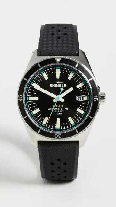 Shinola Duck 3hd 40mm, Black Rubber Strap Watch | Thumbnail 2