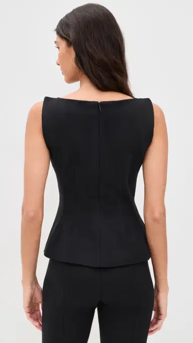 Good American Soft Stretch Ponte Top Black001 | Thumbnail 3 Good American Soft Stretch Ponte Top Black001 | Thumbnail 3