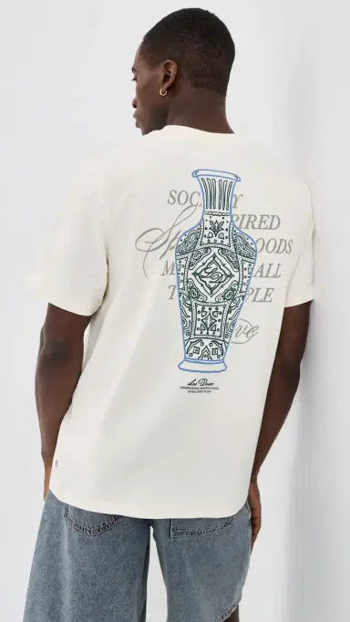 Les Deux Ben Faience T Shirt Eggnog White M | Thumbnail 2