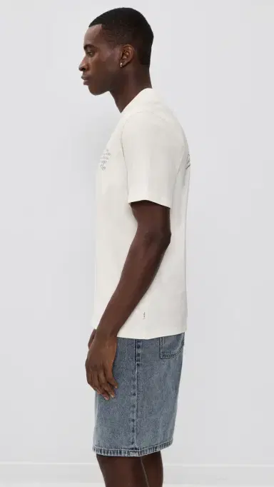 Les Deux Ben Faience T Shirt Eggnog White M | Thumbnail 4