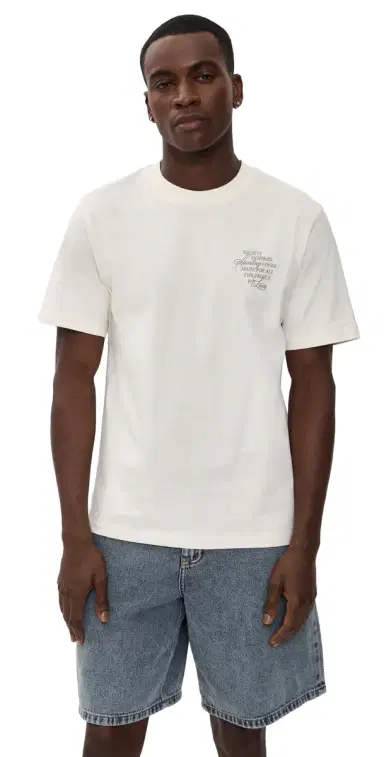 Les Deux Ben Faience T Shirt Eggnog White M | Thumbnail 1