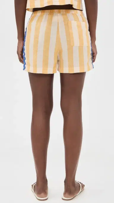 Birds of Paradis Charlie Faro Stripe Linen Shorts | Thumbnail 3 Birds of Paradis Charlie Faro Stripe Linen Shorts | Thumbnail 3