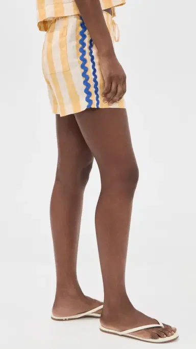 Birds of Paradis Charlie Faro Stripe Linen Shorts | Thumbnail 4 Birds of Paradis Charlie Faro Stripe Linen Shorts | Thumbnail 4
