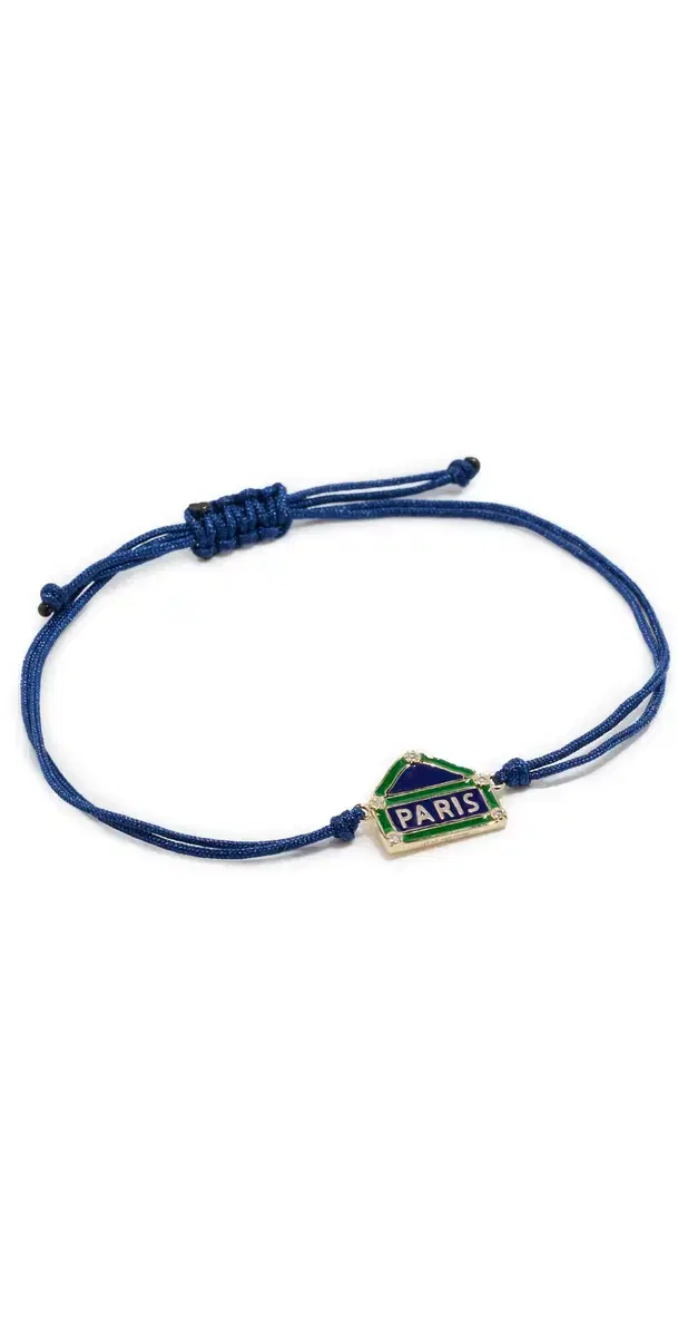 Yvonne Leon Paris Rive Droite Cord Bracelet 9K Yellow Gold One Size