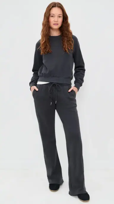 RE/DONE Flare Sweatpants Black | Thumbnail 5 RE/DONE Flare Sweatpants Black | Thumbnail 5