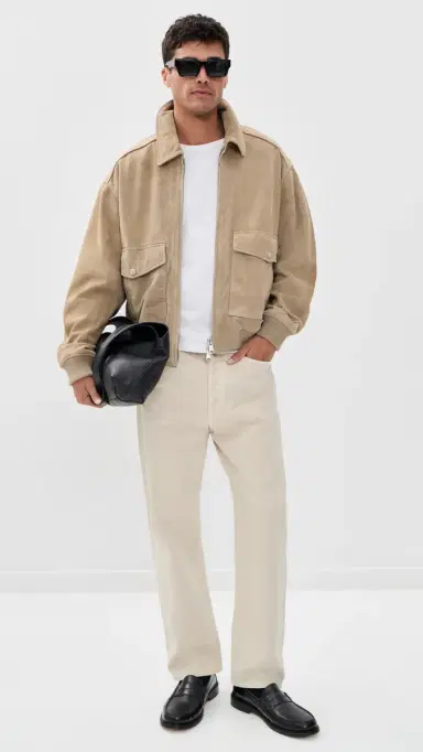 AGOLDE 90s Relaxed Straight Leg Jeans Bone | Thumbnail 5