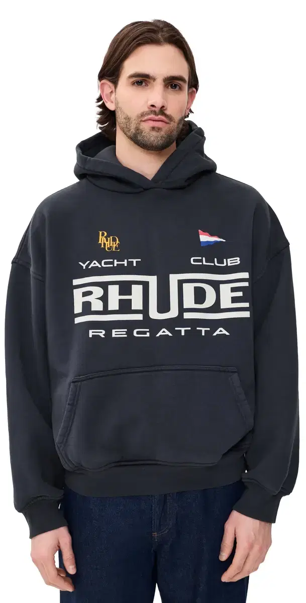 Regatta Club Hoodie Vintage Black/White