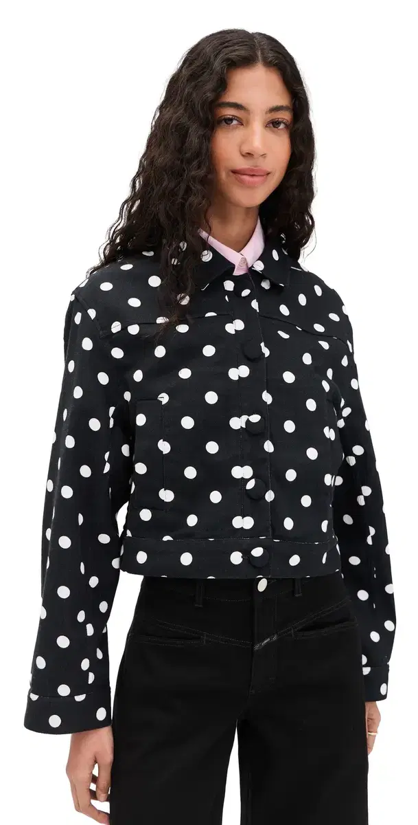 Jaborosa Boxy Cropped Jacket Combo1 Black