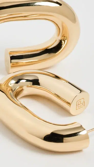 Rabanne XL Link Hoops | Thumbnail 4