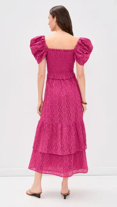 Cleobella x Loverly Grey Fay Maxi Dress Eyelet L | Thumbnail 3