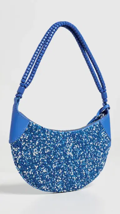 Polo Ralph Lauren Polo ID Beaded Mini Shoulder Bag Pool Blue One Size | Thumbnail 4 Polo Ralph Lauren Polo ID Beaded Mini Shoulder Bag Pool Blue One Size | Thumbnail 4