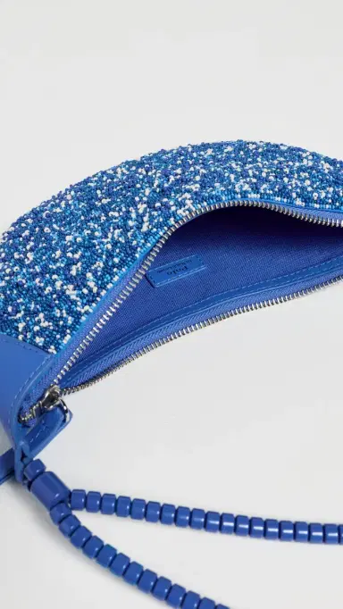 Polo Ralph Lauren Polo ID Beaded Mini Shoulder Bag Pool Blue One Size | Thumbnail 6 Polo Ralph Lauren Polo ID Beaded Mini Shoulder Bag Pool Blue One Size | Thumbnail 6