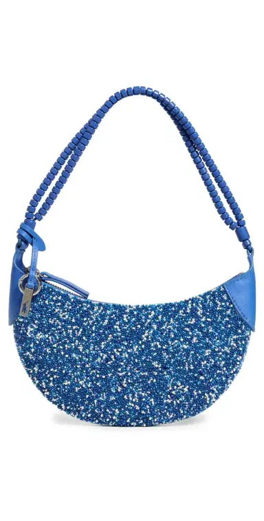 Polo Ralph Lauren Polo ID Beaded Mini Shoulder Bag Pool Blue One Size | Thumbnail 1 Polo Ralph Lauren Polo ID Beaded Mini Shoulder Bag Pool Blue One Size | Thumbnail 1