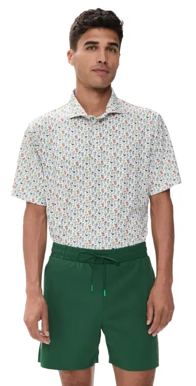 RLX Ralph Lauren Lightweight Airflow Cocktail Polo Ceramic White Chin Chin Rlx | Thumbnail 1 RLX Ralph Lauren Lightweight Airflow Cocktail Polo Ceramic White Chin Chin Rlx | Thumbnail 1