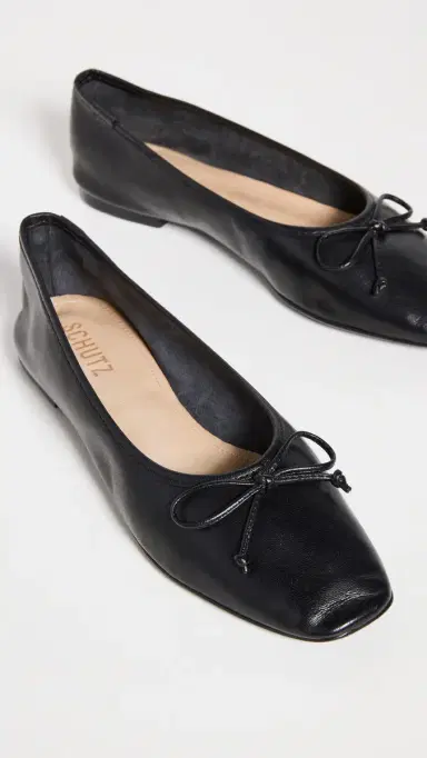 Schutz Arissa Flats Black | Thumbnail 4