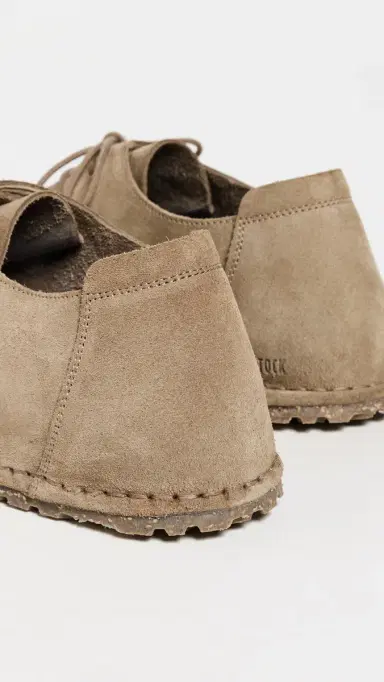 Birkenstock Utti Lace Up Deep Blue Loafers Gray Taupe | Thumbnail 3