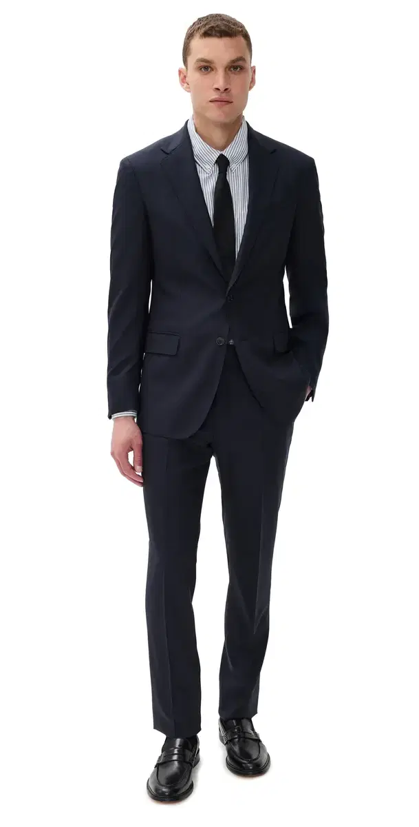 Solid Twill Suit Classic Navy