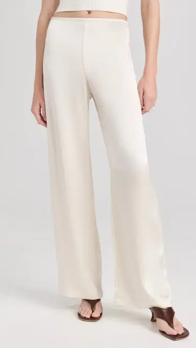 LESET Barb Wide Leg Pants Creme | Thumbnail 2 LESET Barb Wide Leg Pants Creme | Thumbnail 2