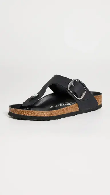Birkenstock Gizeh Big Buckle Sandals Black | Thumbnail 2