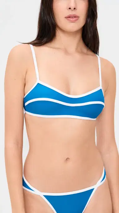 Solid & Striped The Milani Bikini Top Cosmic Blue | Thumbnail 2